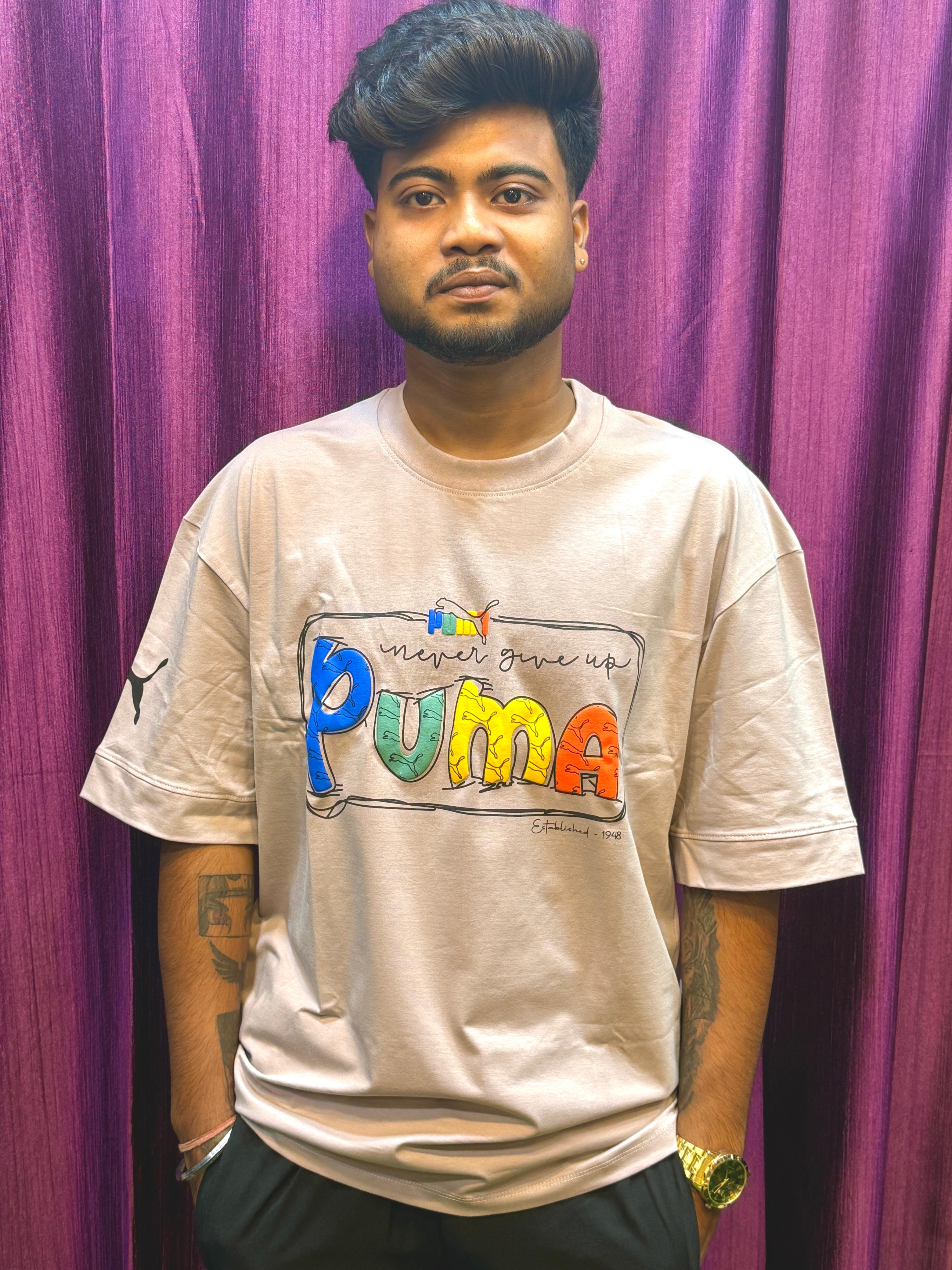 Men's Oversized Puma Printed T-Shirt