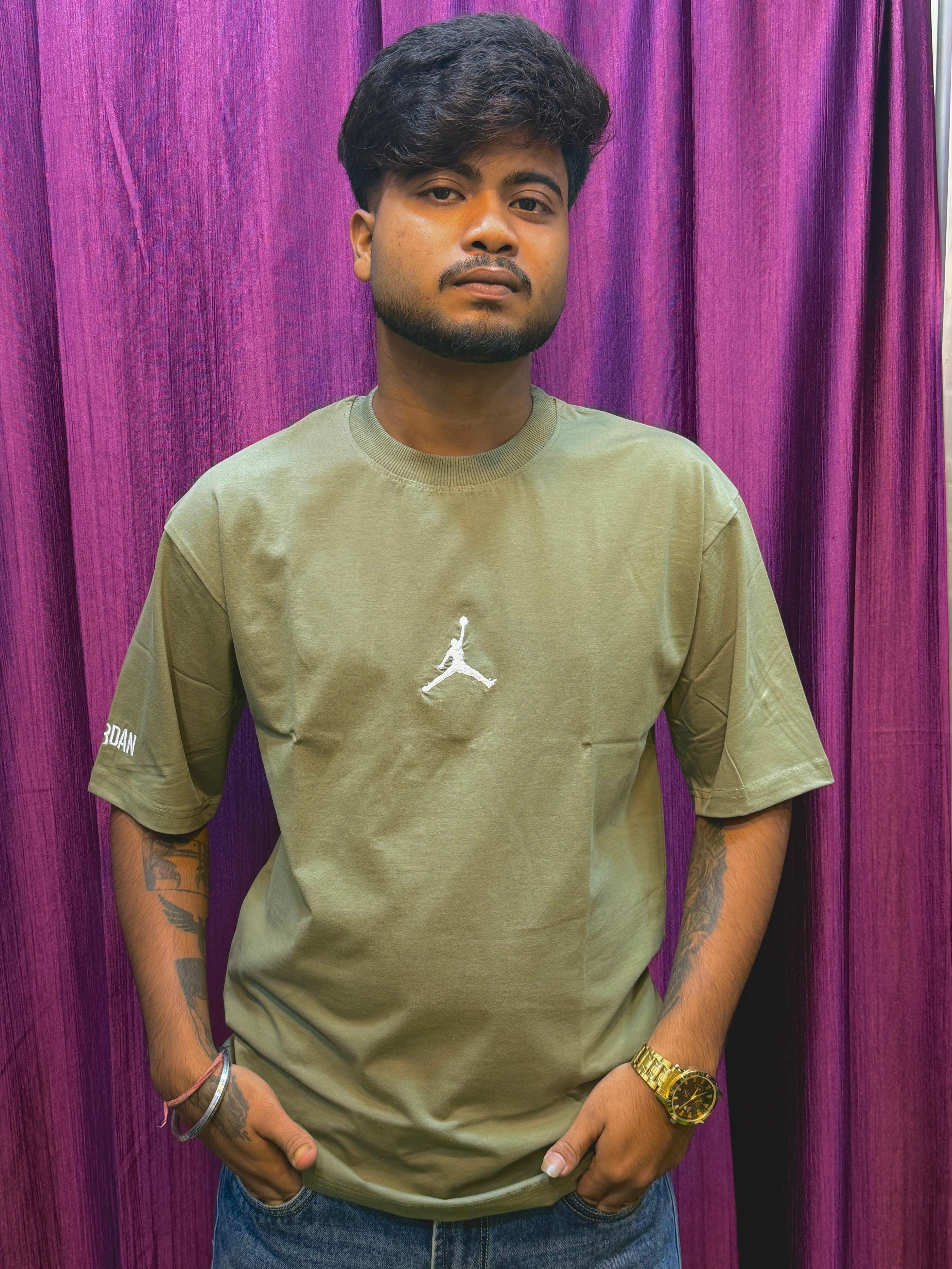 Olive Green Jordan Oversized T-Shirt
