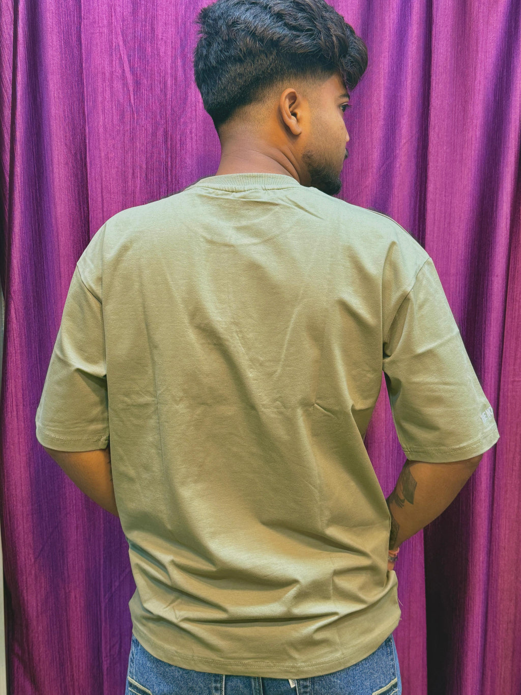 The North Face Oversized T-Shirt – Army Green Edition
