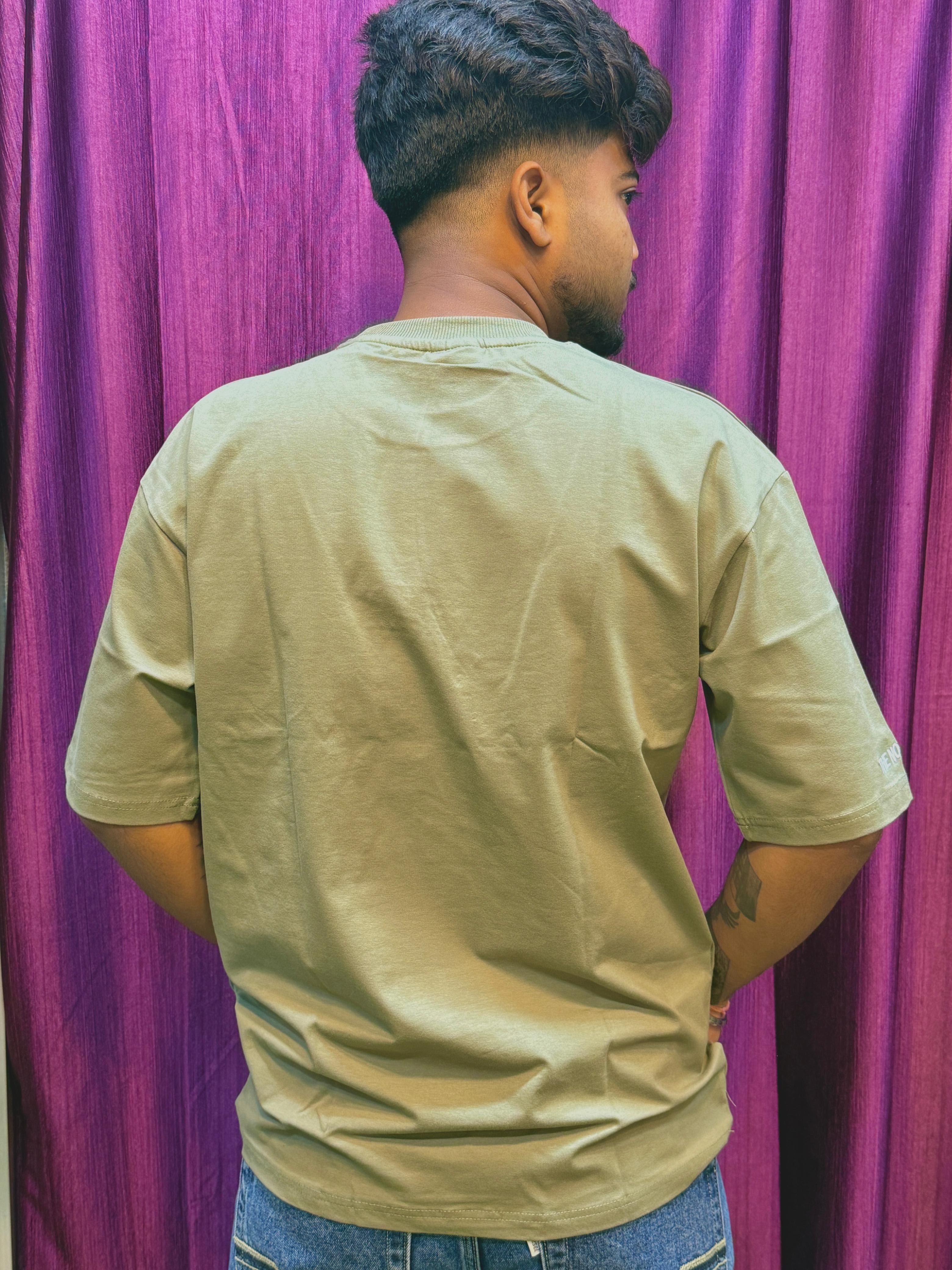 The North Face Oversized T-Shirt – Army Green Edition