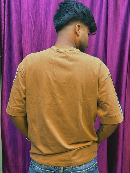 Armani Exchange Premium Tan Oversized T-Shirt – A|X Edition